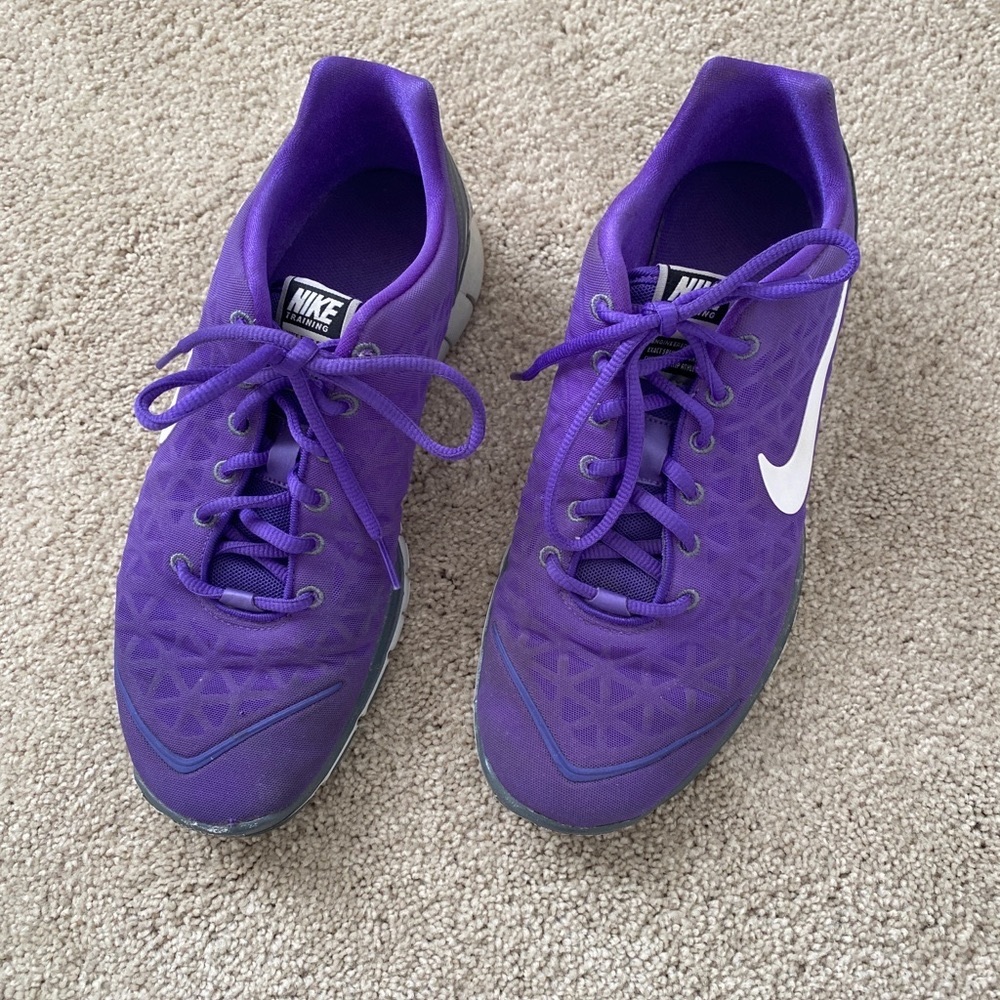 Purple Nike Free Training Shoes